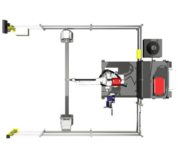 headstock-tailstock robot overhead