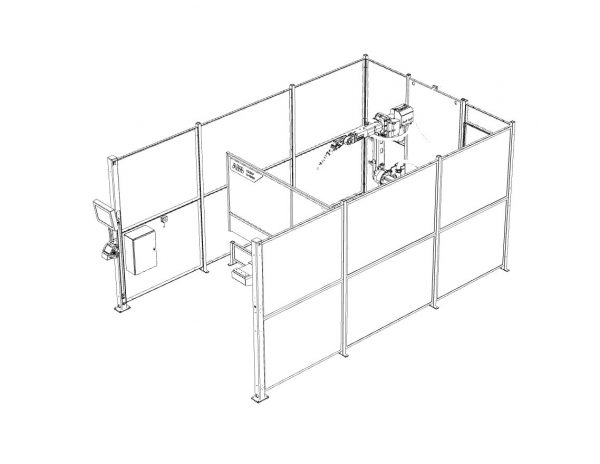 Indexing Table Robot Line Drawing